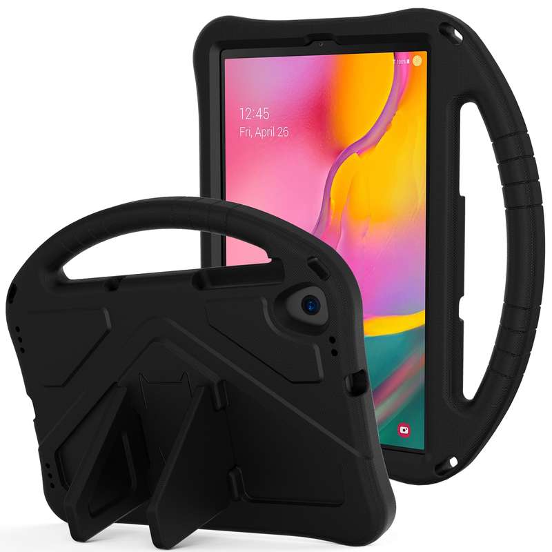 For Samsung Galaxy Tab A 10.1 (2019) T510 EVA Flat Anti Falling Protective Case Shell with Holder(Ro