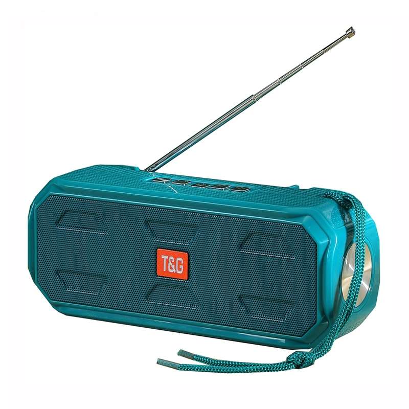 T&G TG280 Solar Power Charging Bluetooth Speakers with Flashlight, Support TF Card / FM / 3.5mm AUX