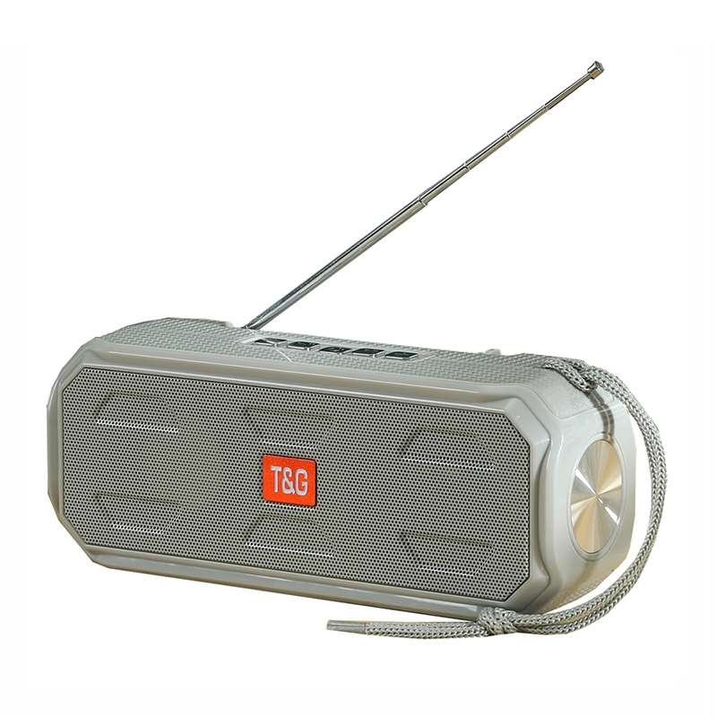 T&G TG280 Solar Power Charging Bluetooth Speakers with Flashlight, Support TF Card / FM / 3.5mm AUX