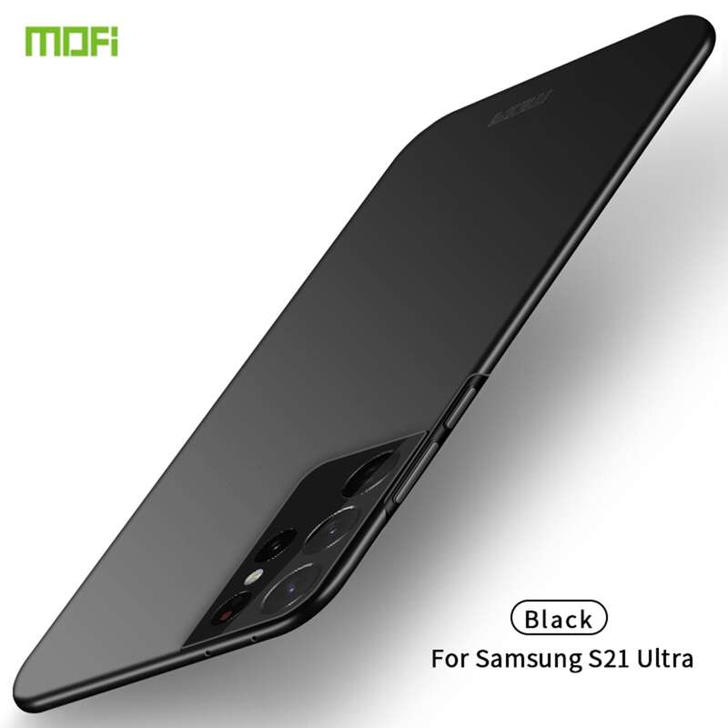 For Samsung Galaxy S21 Ultra 5G MOFI Frosted PC Ultra-thin Hard Case(Black)