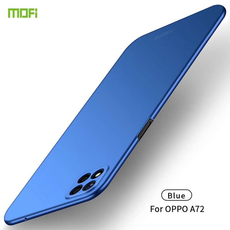 For OPPO A72 MOFI Frosted PC Ultra-thin Hard Case(Black)