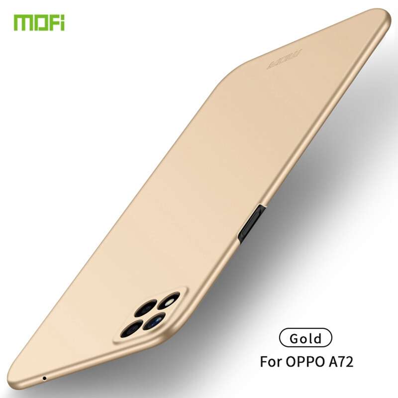 For OPPO A72 MOFI Frosted PC Ultra-thin Hard Case(Black)