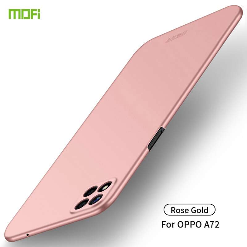 For OPPO A72 MOFI Frosted PC Ultra-thin Hard Case(Black)