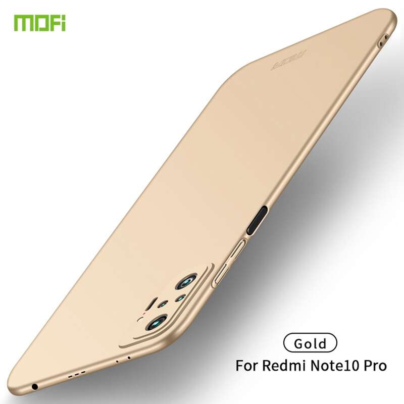 For Xiaomi Redmi Note10 Pro MOFI Frosted PC Ultra-thin Hard Case(Black)