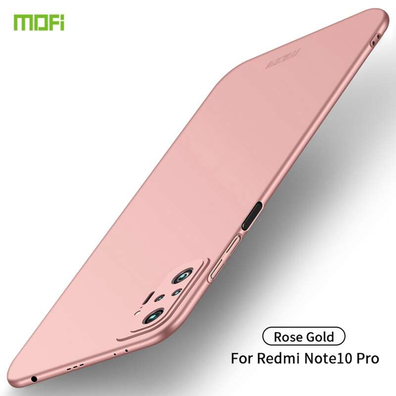 For Xiaomi Redmi Note10 Pro MOFI Frosted PC Ultra-thin Hard Case(Black)