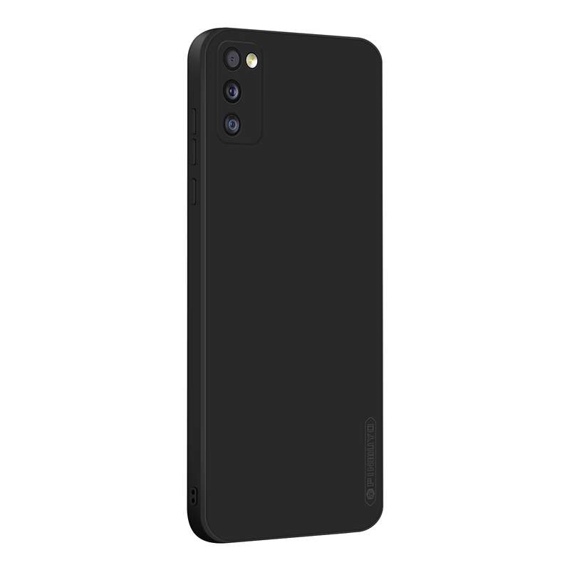 For Samsung Galaxy A41 PINWUYO Touching Series Liquid Silicone TPU Shockproof Case(Blue)