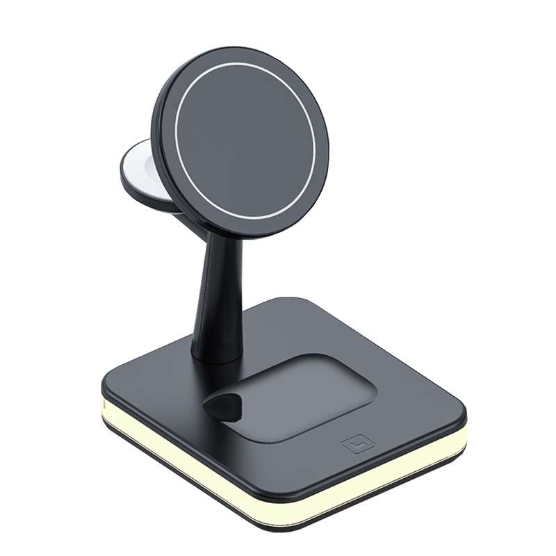 WX-991 Magnetic 4 in 1 Wireless Charger for iPhone / iWatch / AirPods or other Smart Phones(White)