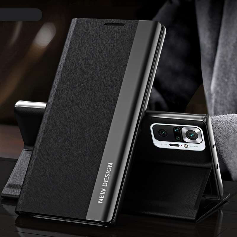 For Xiaomi Redmi Note 10 5G / Poco M3 Pro Side Electroplated Magnetic Ultra-Thin Horizontal Flip Lea