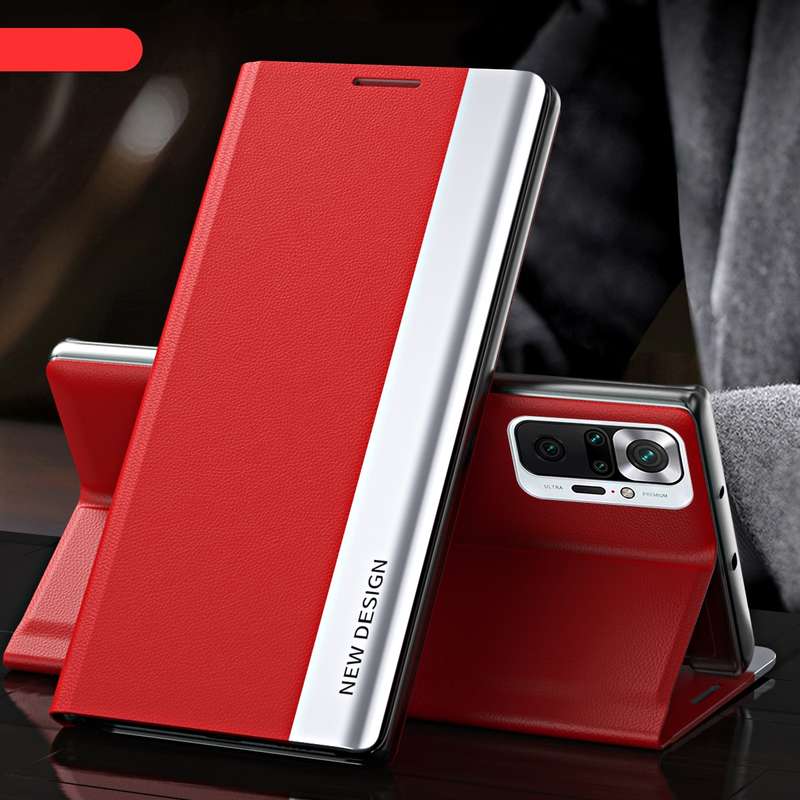 For Xiaomi Redmi Note 10 5G / Poco M3 Pro Side Electroplated Magnetic Ultra-Thin Horizontal Flip Lea