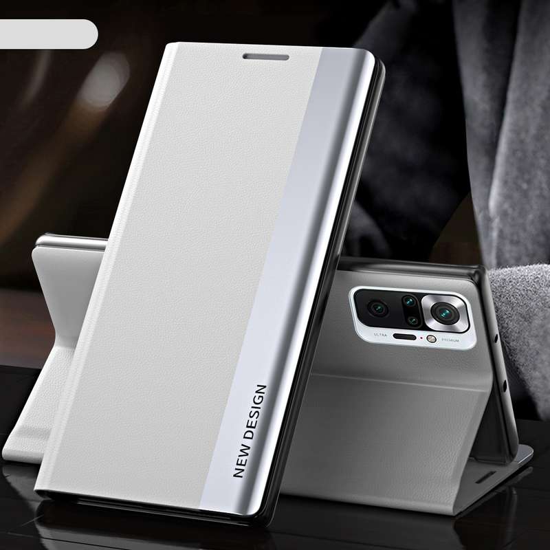 For Xiaomi Redmi Note 10 5G / Poco M3 Pro Side Electroplated Magnetic Ultra-Thin Horizontal Flip Lea