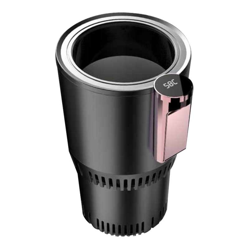 2-in-1 Smart Car Cup Cooler Outdoor Travel Heater Portable Auto Mini Refrigerator 12V Cooling Heatin