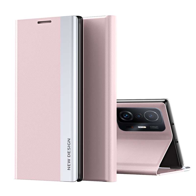 For Xiaomi Mi 11T / 11T Pro Side Electroplated Magnetic Ultra-Thin Horizontal Flip Leather Case with