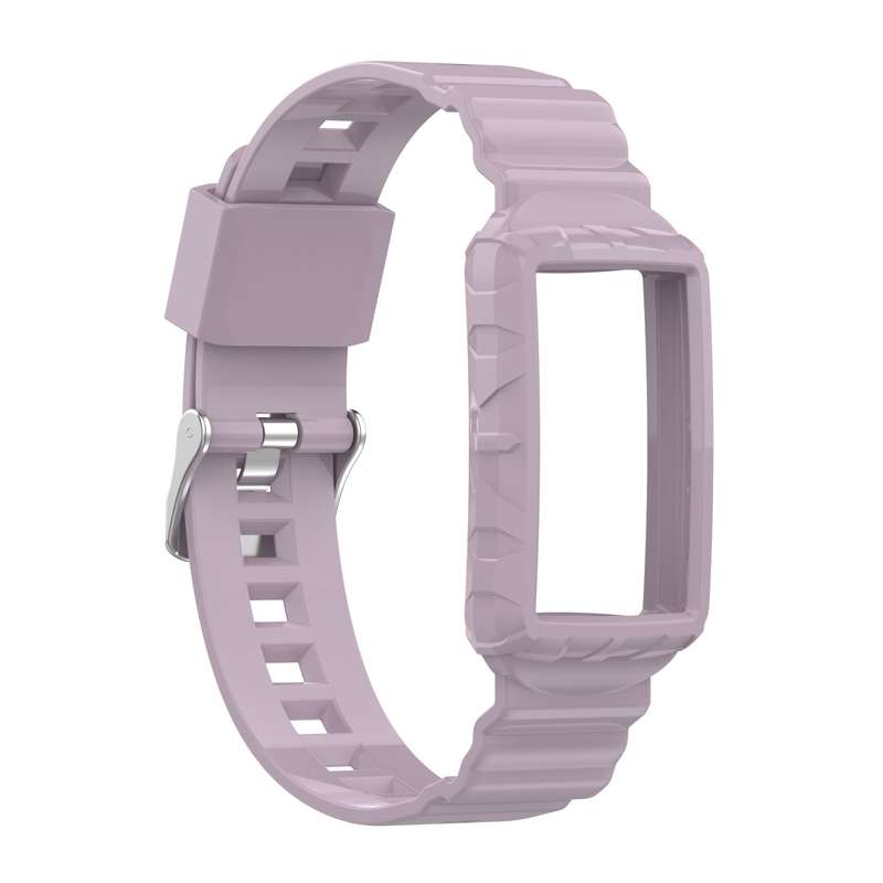 For Fitbit Charge 4 SE Silicone One Body Armor Watch Band(Navy Blue)