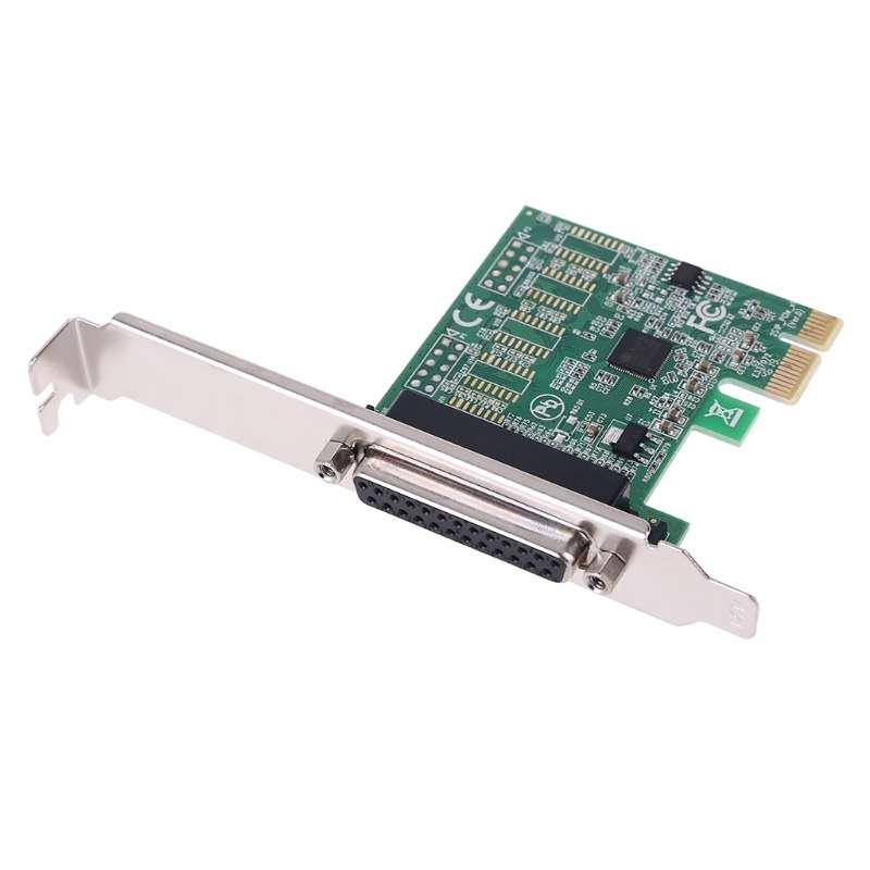 Parallel Port DB25 25pin PCIE Riser Card Printer LPT to PCI-E Express Cards AX99100 Converter Adapte