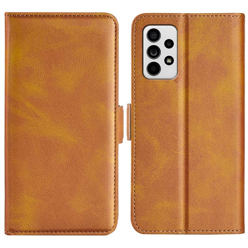 For Samsung Galaxy A33 5G Dual-side Magnetic Leather Case with Holder & Card Slots & Wallet(Black)
