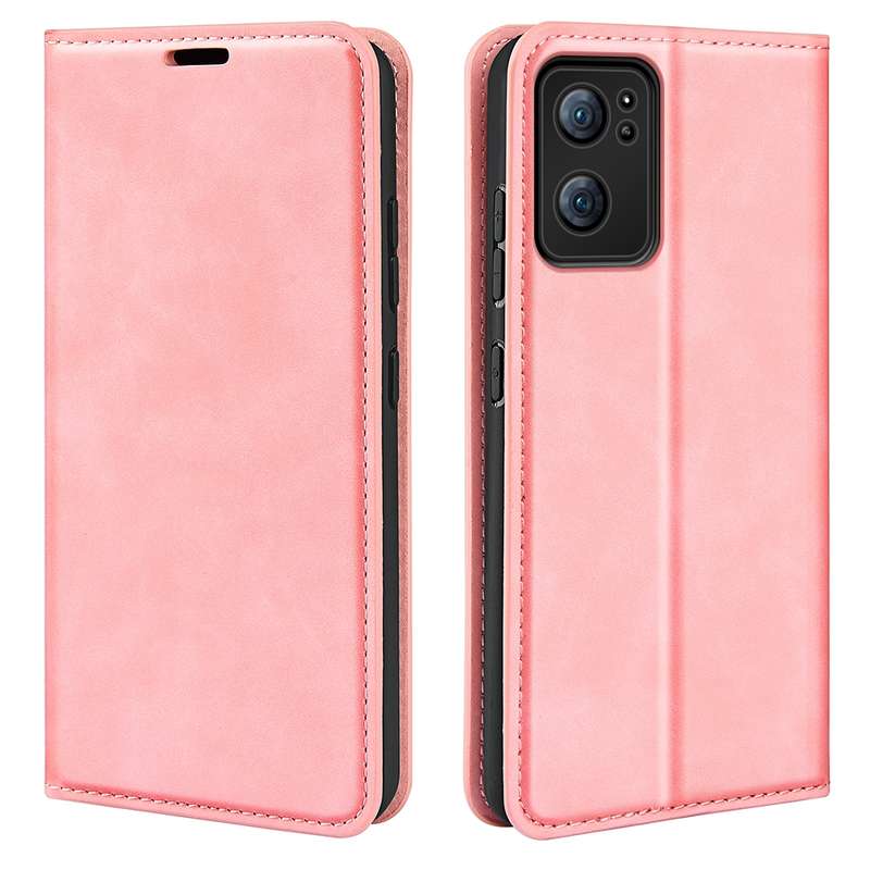 For OPPO Reno 7 5G Retro-skin Magnetic Suction Leather Phone Case(Dark Blue)