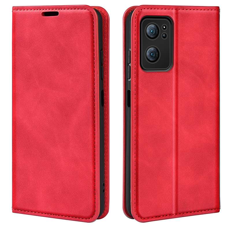 For OPPO Reno 7 5G Retro-skin Magnetic Suction Leather Phone Case(Dark Blue)