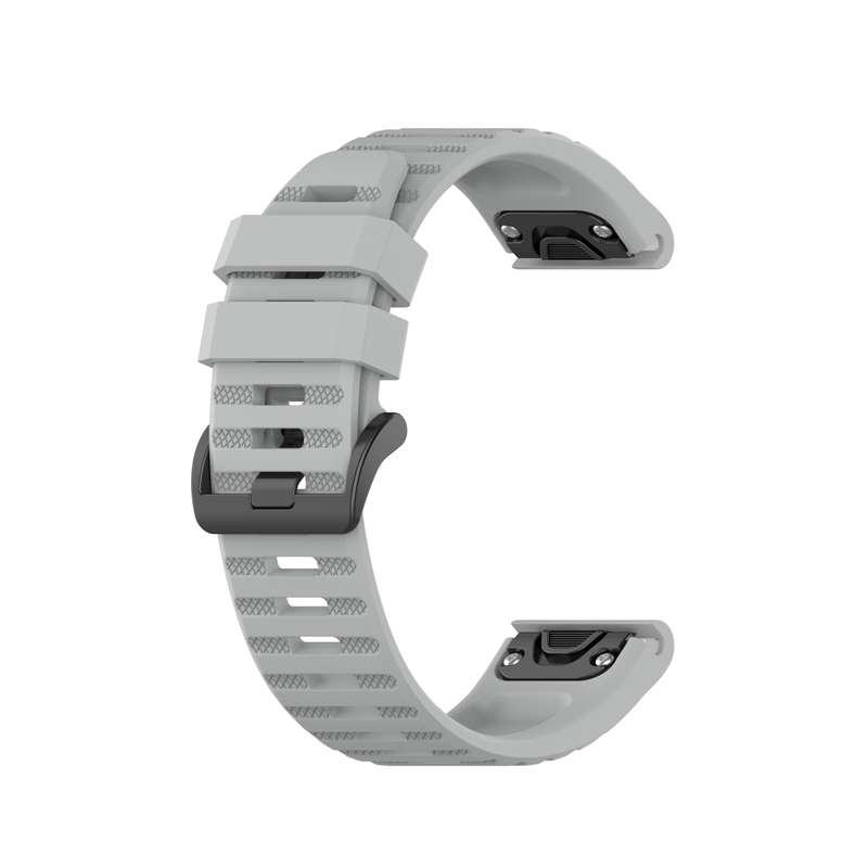 For Garmin Fenix 5 Silicone Watch Band(Black)