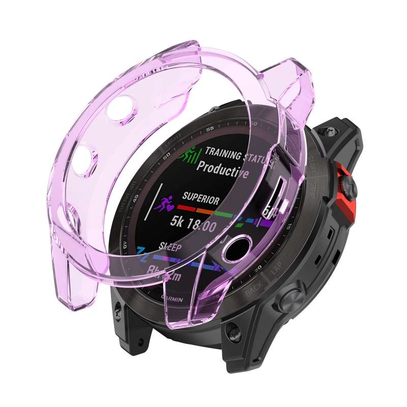 For Garmin Fenix 7X Shockproof TPU Soft Protective Case(Black)