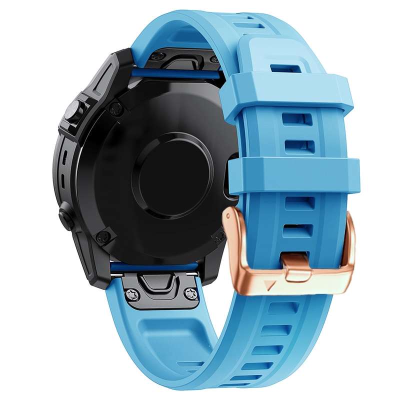 For Garmin Fenix 6S 20mm Silicone Watch Band(Navy Blue)