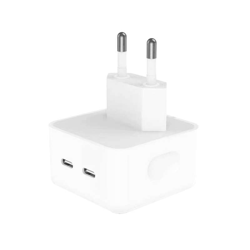 PD 35W Dual USB-C / Type-C Ports Charger for iPhone / iPad Series, EU Plug