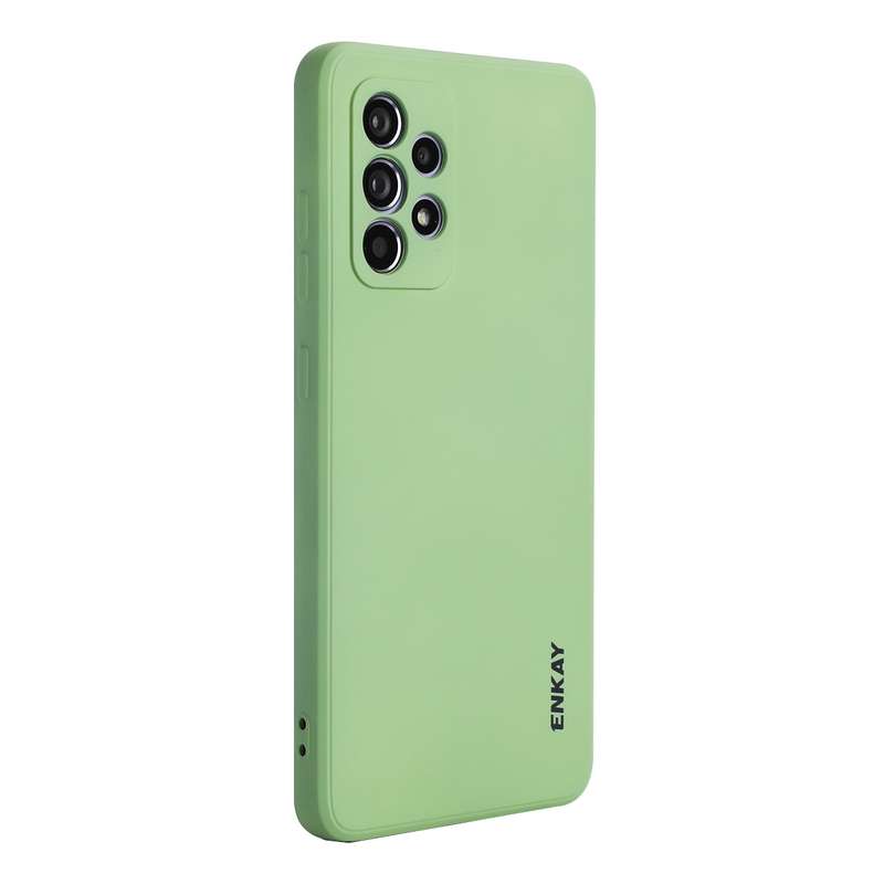 For Samsung Galaxy A52 5G ENKAY Liquid Silicone Soft Shockproof Phone Case(Dark Blue)