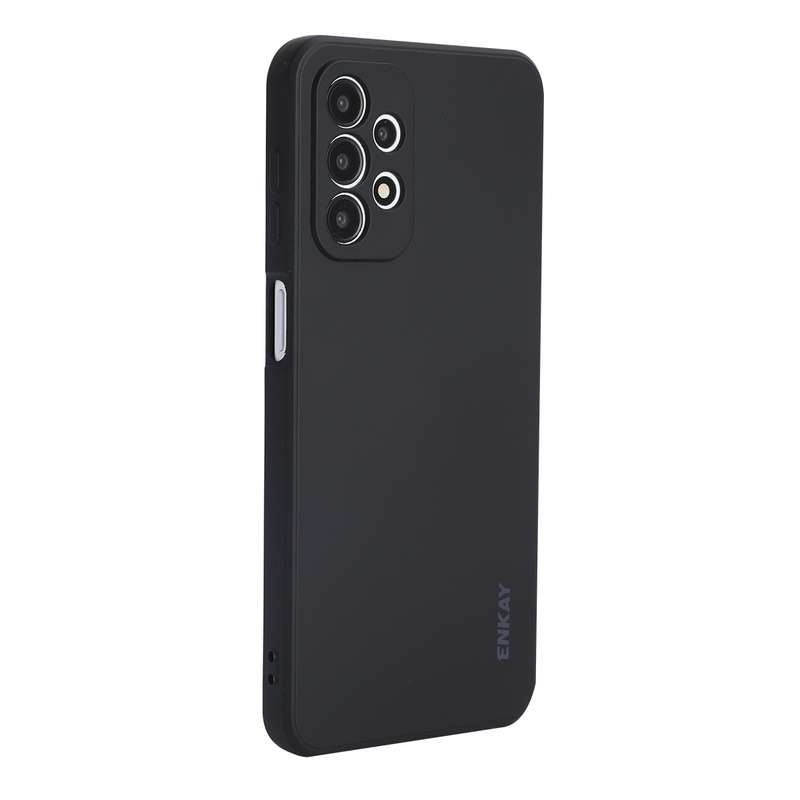 For Samsung Galaxy A23 ENKAY Liquid Silicone Soft Shockproof Phone Case(Dark Green)