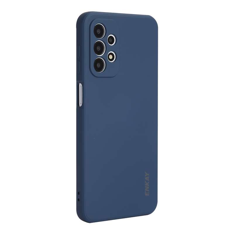 For Samsung Galaxy A23 ENKAY Liquid Silicone Soft Shockproof Phone Case(Dark Green)