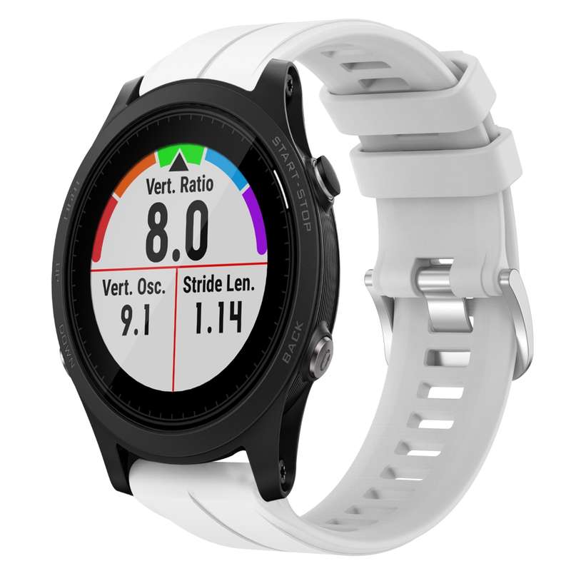 For Garmin Forerunner 935 22mm Silicone Sports Watch Band(Black)