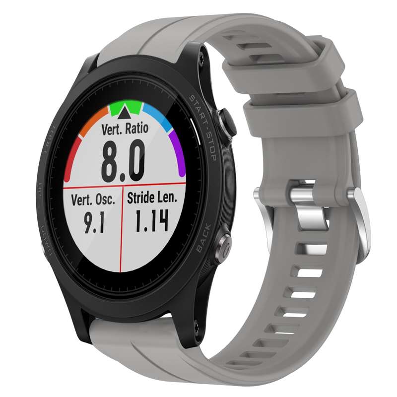 For Garmin Forerunner 935 22mm Silicone Sports Watch Band(Black)