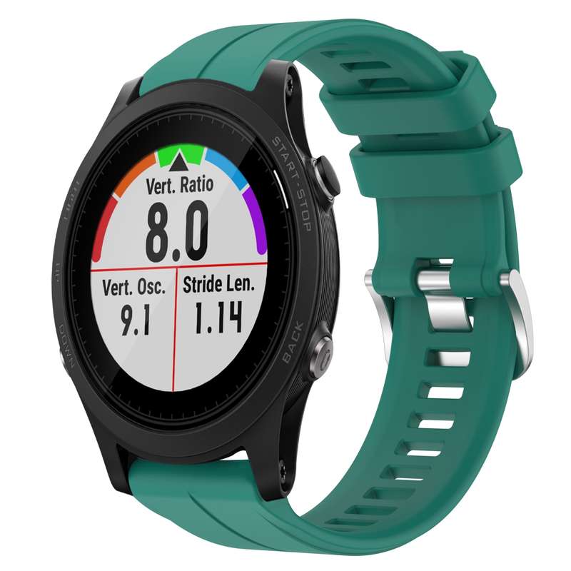 For Garmin Forerunner 935 22mm Silicone Sports Watch Band(Black)