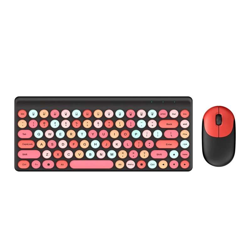 QW02 Wireless Keyboard Mouse Set(Pink)