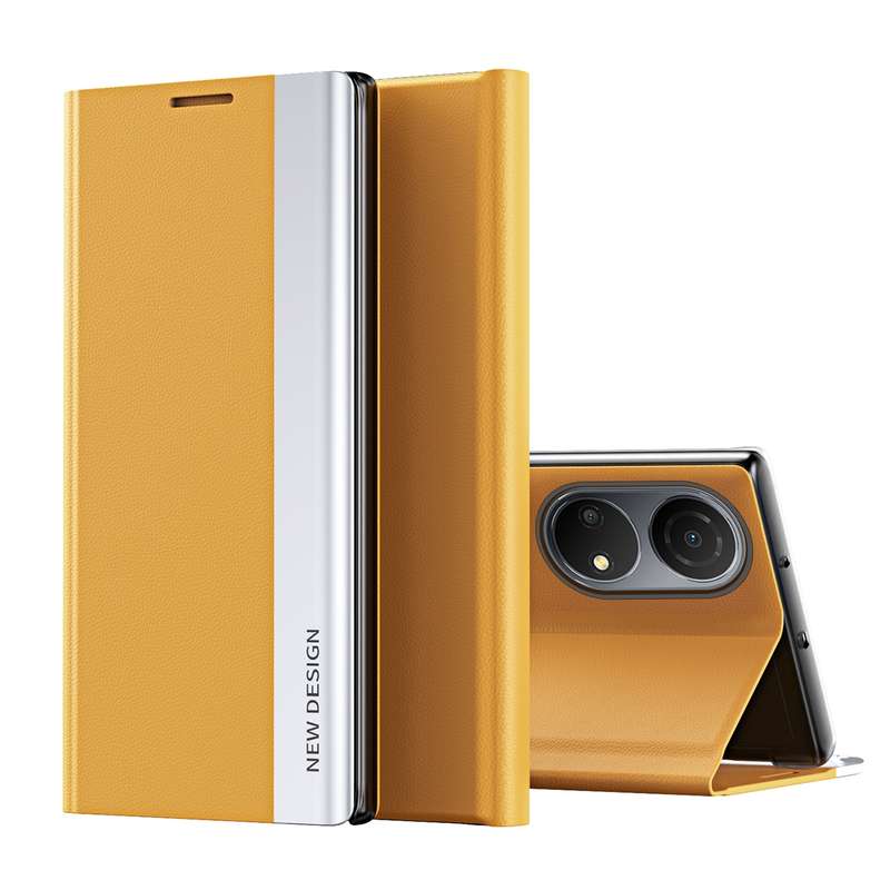 For Honor X7 2022 / X7 Play / Huawei Enjoy 30 Plus Side Electroplated Adsorption Leather Phone Case(