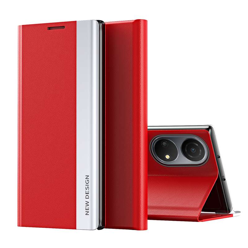 For Honor X7 2022 / X7 Play / Huawei Enjoy 30 Plus Side Electroplated Adsorption Leather Phone Case(