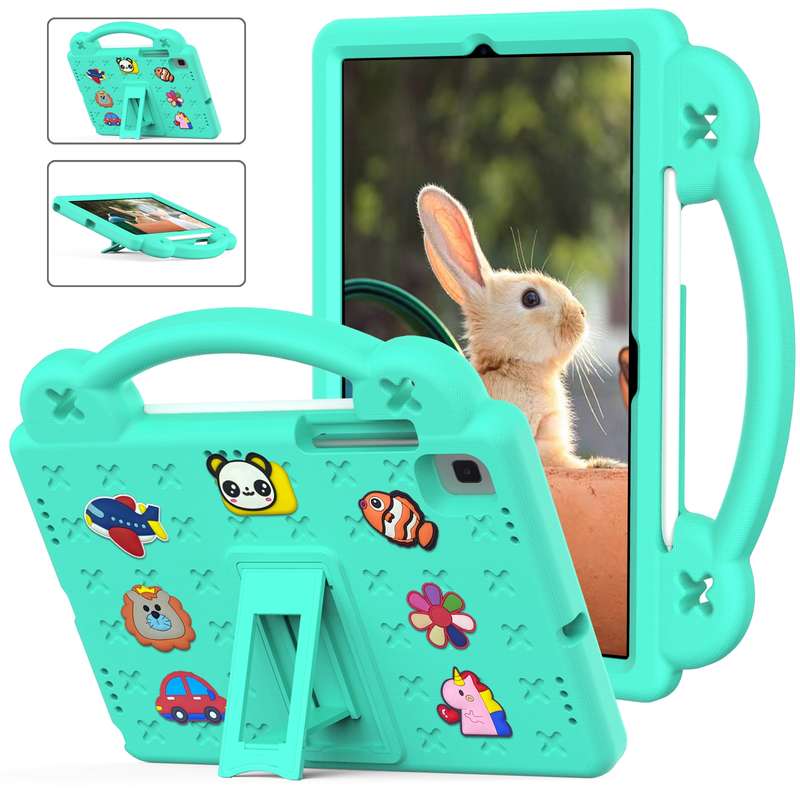 For Samsung Galaxy Tab A7 10.4 2020 T500/T505 Handle Kickstand Children EVA Shockproof Tablet Case(P