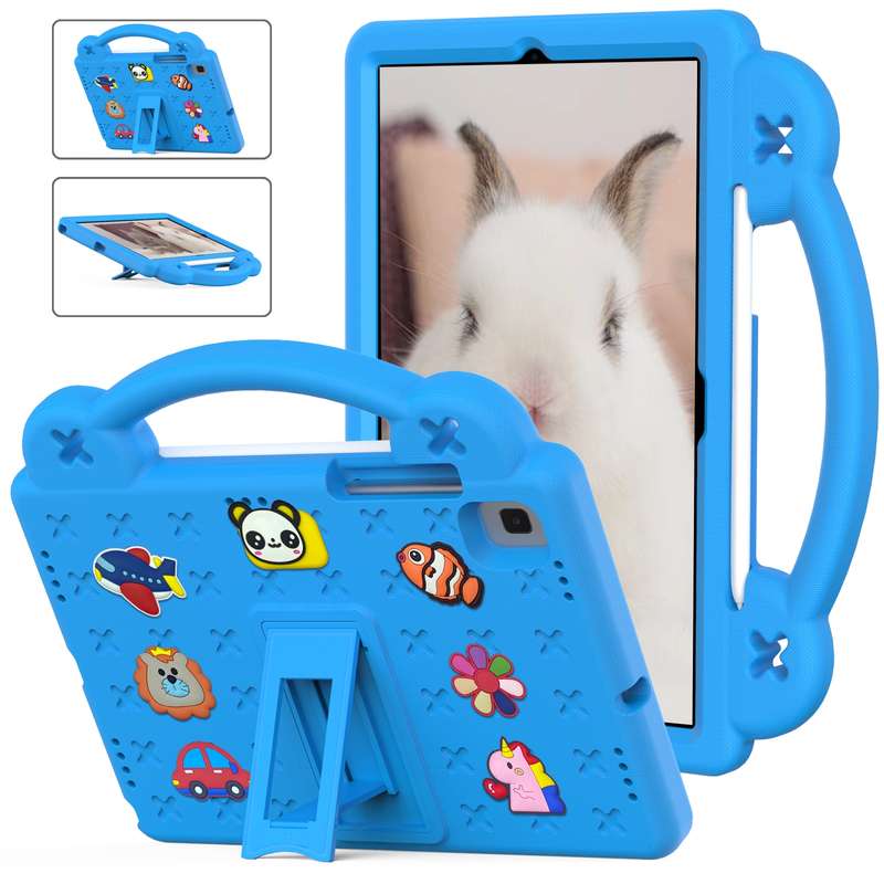 For Samsung Galaxy Tab A7 10.4 2020 T500/T505 Handle Kickstand Children EVA Shockproof Tablet Case(P