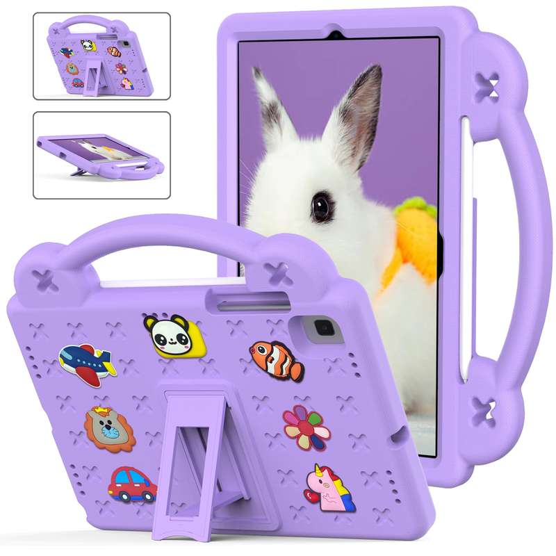 For Samsung Galaxy Tab A7 10.4 2020 T500/T505 Handle Kickstand Children EVA Shockproof Tablet Case(P
