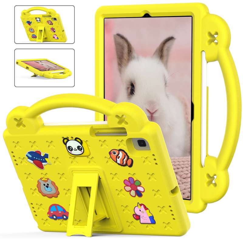 For Samsung Galaxy Tab A7 10.4 2020 T500/T505 Handle Kickstand Children EVA Shockproof Tablet Case(P