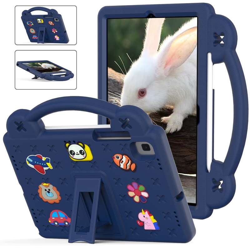 For Samsung Galaxy Tab A7 10.4 2020 T500/T505 Handle Kickstand Children EVA Shockproof Tablet Case(P