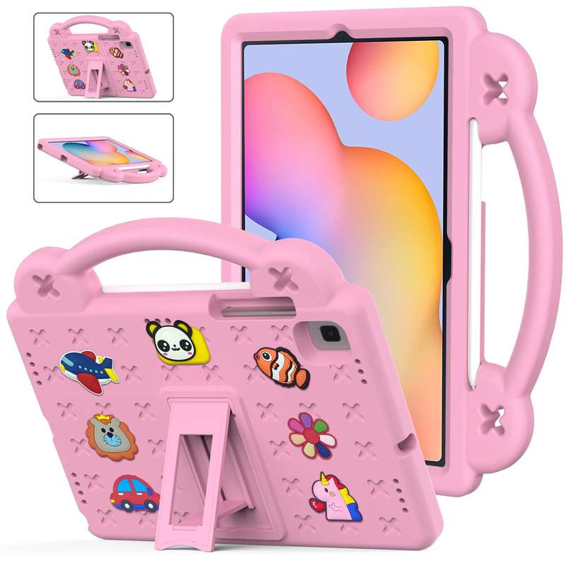 For Samsung Galaxy Tab S6 Lite 10.4 2020/2022 Handle Kickstand Children EVA Shockproof Tablet Case(N