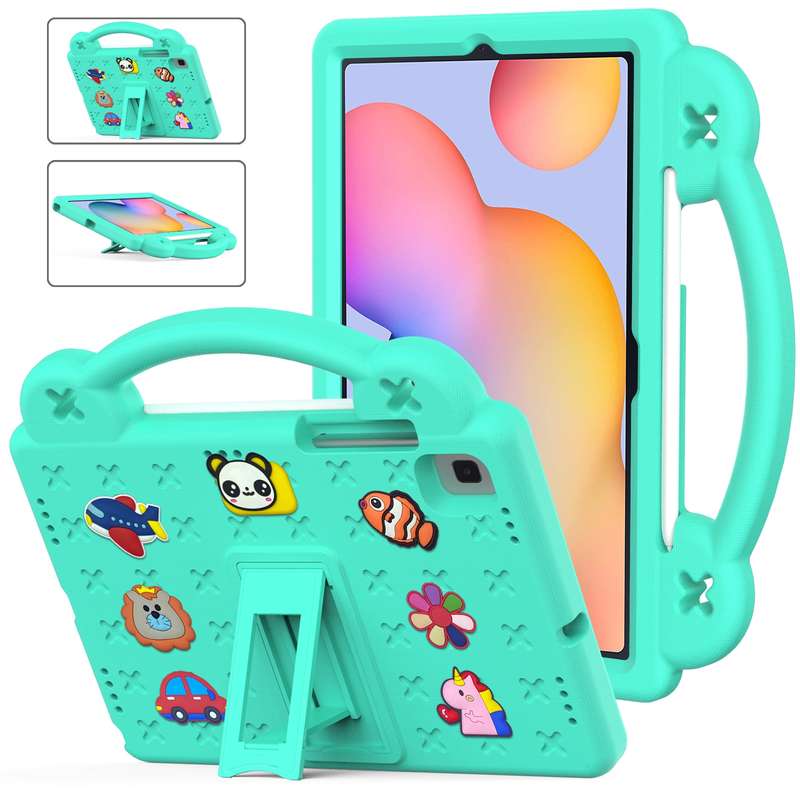 For Samsung Galaxy Tab S6 Lite 10.4 2020/2022 Handle Kickstand Children EVA Shockproof Tablet Case(N