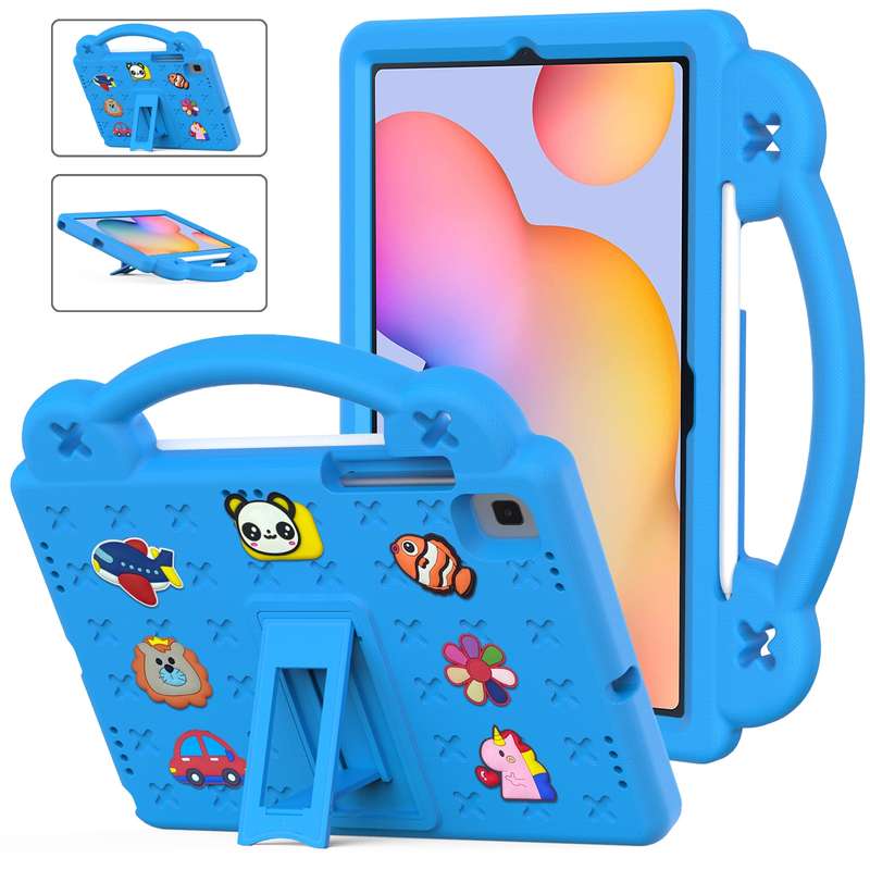 For Samsung Galaxy Tab S6 Lite 10.4 2020/2022 Handle Kickstand Children EVA Shockproof Tablet Case(N