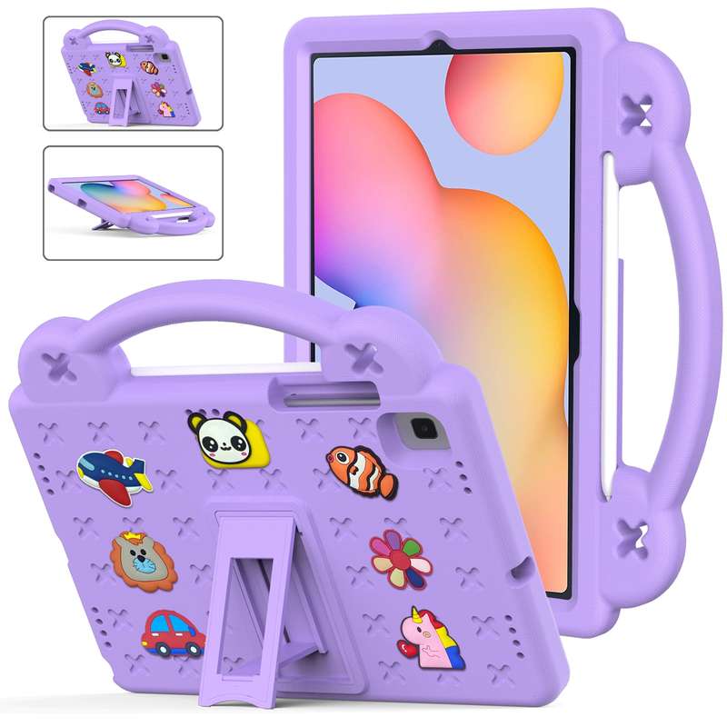 For Samsung Galaxy Tab S6 Lite 10.4 2020/2022 Handle Kickstand Children EVA Shockproof Tablet Case(N