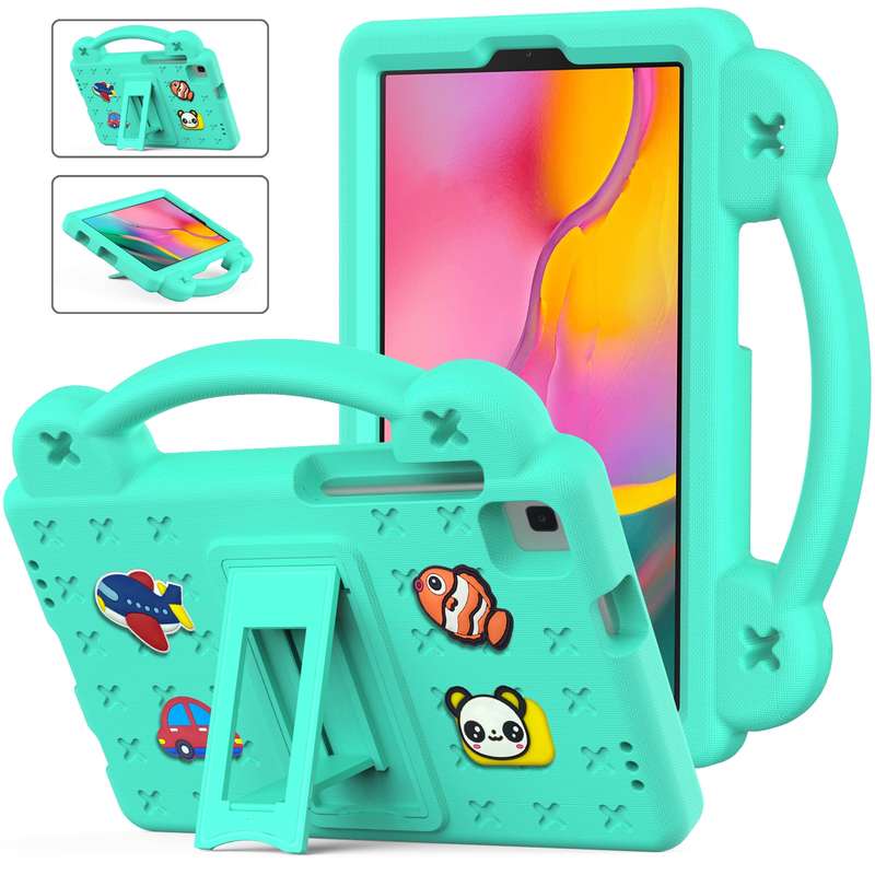For Samsung Galaxy Tab A 8.0 2019 T290 / T295 Handle Kickstand Children EVA Shockproof Tablet Case(N
