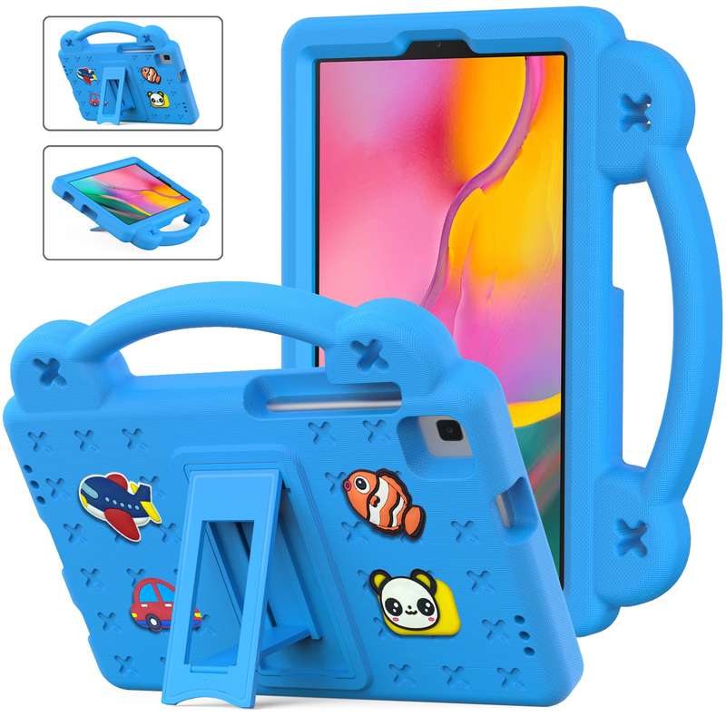 For Samsung Galaxy Tab A 8.0 2019 T290 / T295 Handle Kickstand Children EVA Shockproof Tablet Case(N