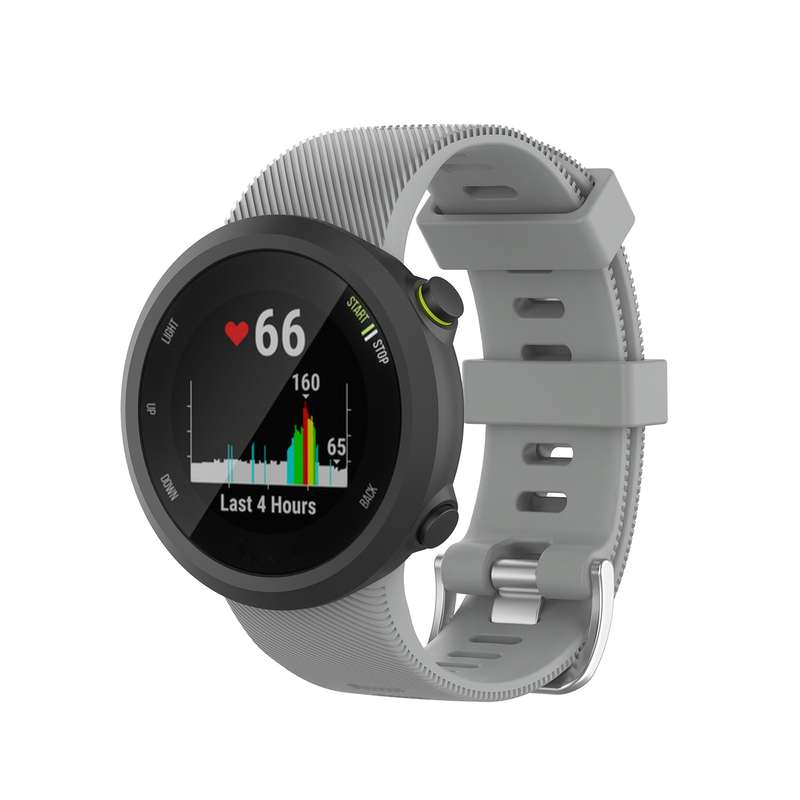 For Garmin Forerunner 45 / Forerunner 45S Universal Twill Solid Color Silicone Watch Band(Orange)