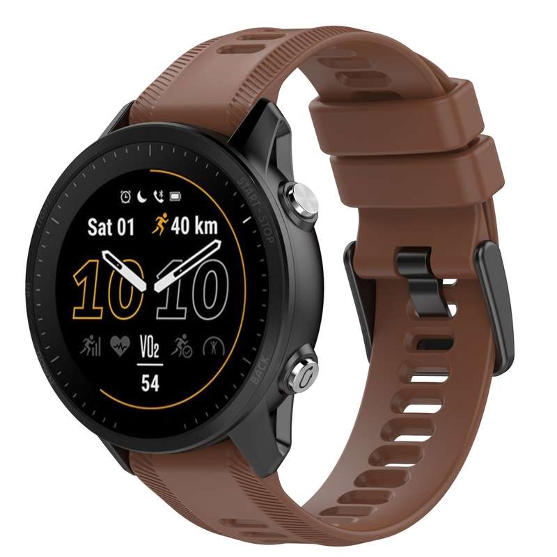 For Garmin Fenix 6 Pro GPS 22mm Solid Color Silicone Watch Band(Rock Gray)