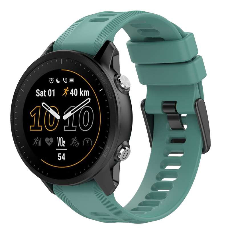 For Garmin Fenix 6 Pro GPS 22mm Solid Color Silicone Watch Band(Rock Gray)