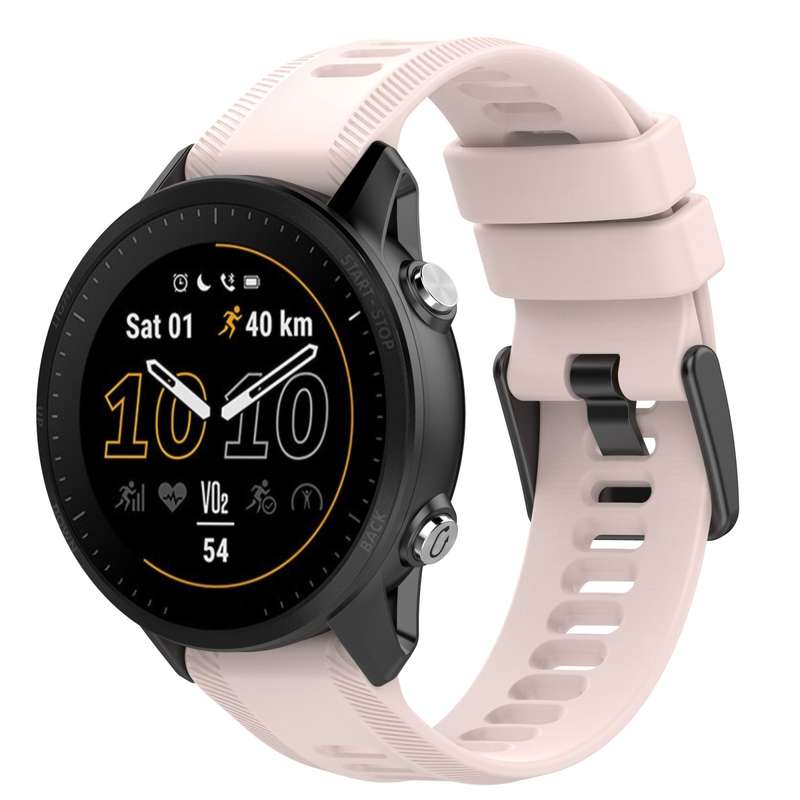 For Garmin Forerunner 935 22mm Solid Color Silicone Watch Band(Lime Color)