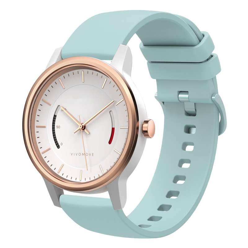 For Garmin Vivomove 20mm Solid Color Soft Silicone Watch Band(Burgundy)